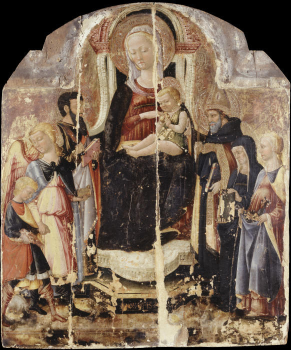 Virgin and Child Enthroned with Saints à Neri di Bicci