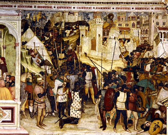 The Battle of Clavigo à Altichiero da Zevio