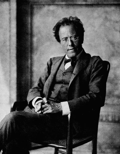 Portrait of Gustav Mahler, 1907 (b/w photo)  à Photographe autrichien (20ème siècle)