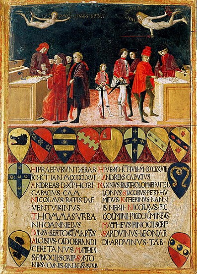 The Council Finances in Times of War and of Peace, 1468 (for detail see 108196) à Benvenuto di Giovanni