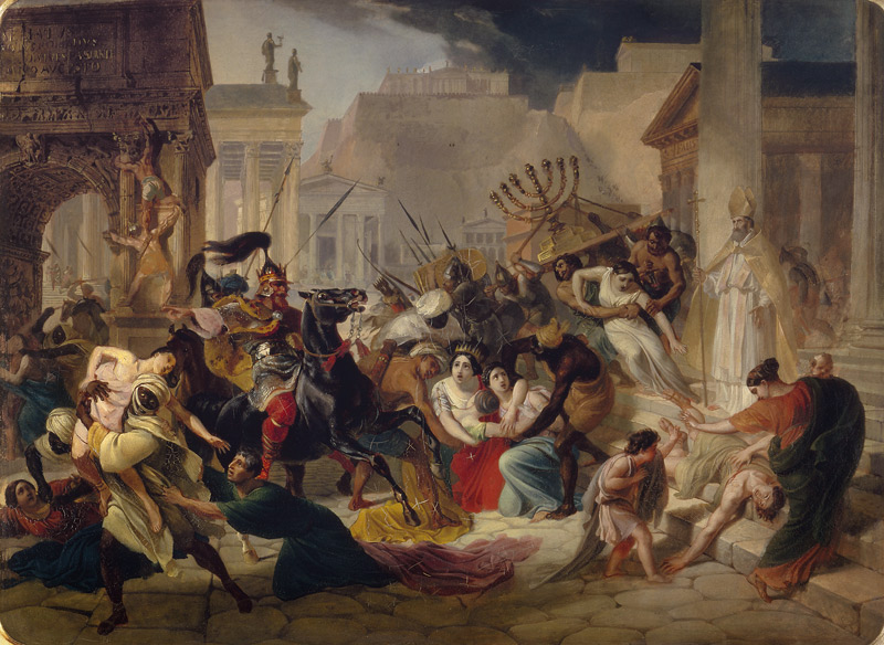 Geiseric the Lame invades Rome à Brüllow