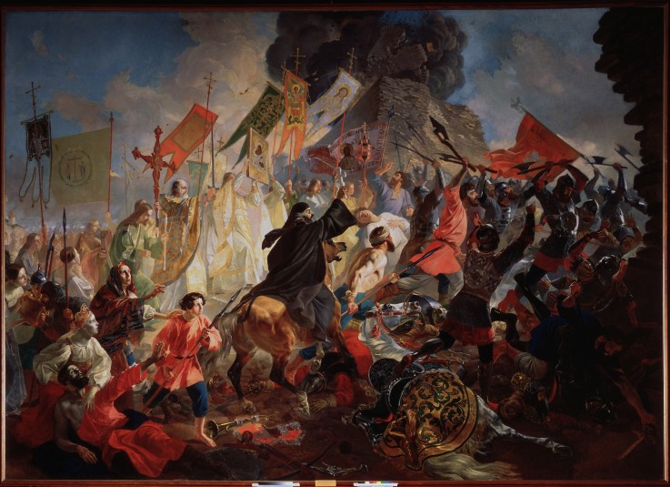 The Siege of Pskov by Stephen Báthory in 1581 à Brüllow