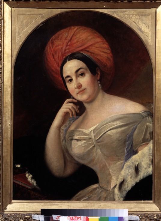 Portrait of the actress Ekaterina Semyonova (1786-1849) à Brüllow