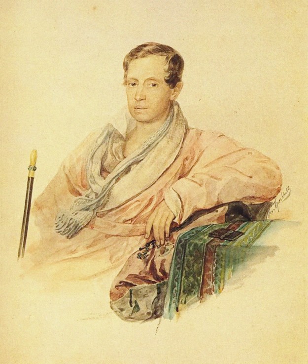 Portrait of the Diplomat Sergey I. Turgenev (1792-1827) à Brüllow