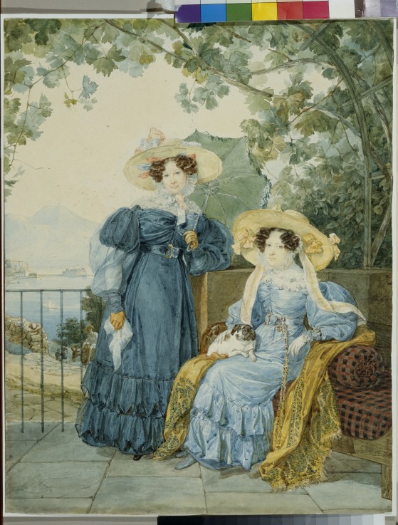 Portrait of Princesses Ekaterina Vorontsova (1780–1836) and Elena Gallitzine (1776–1855) à Brüllow