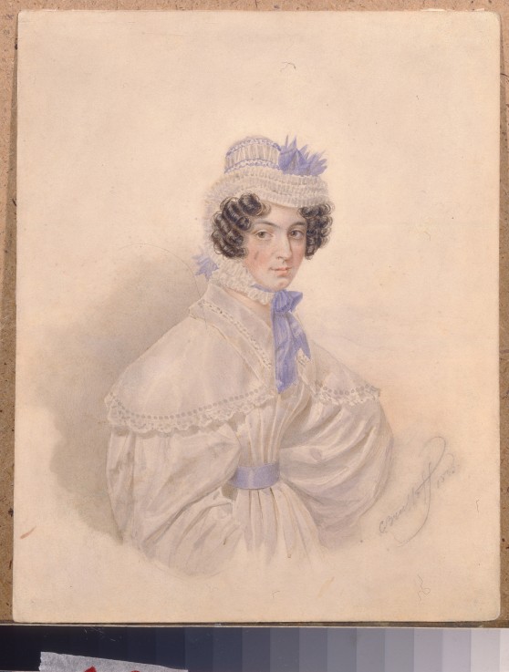 Portrait of Anna Borisovna Bakunina (1802-1835) à Brüllow