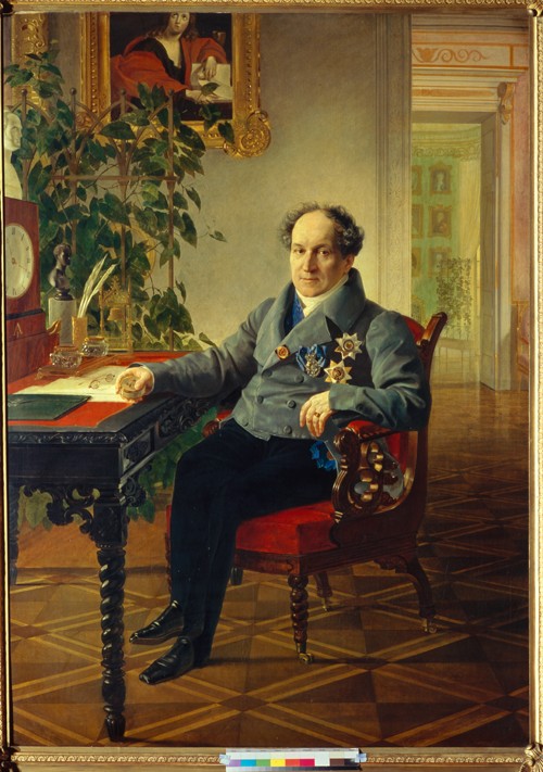 Portrait of Prince Alexander Nikolayevich Golitsyn (1773-1844) à Brüllow