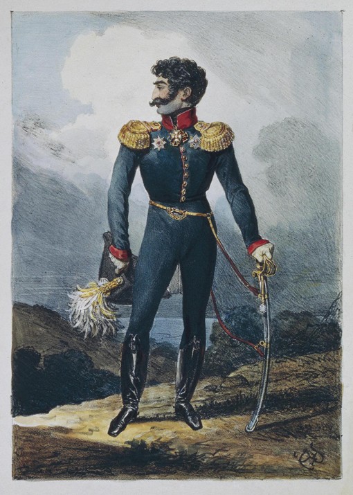 Portrait of Prince Valerian Grigoryevich Madatov (1782-1829) à Brüllow