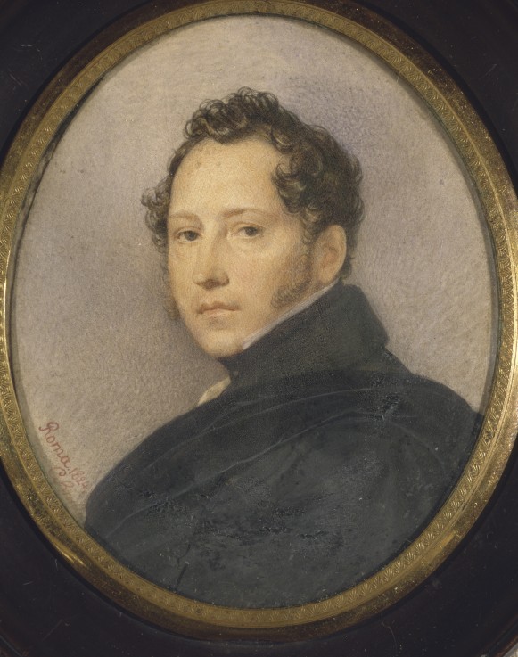 Portrait of the artist Sylvester Shchedrin (1791-1830) à Brüllow