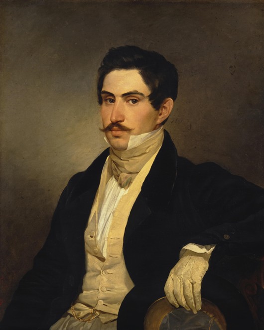 Portrait of Nikolay Alexeevich Okhotnikov à Brüllow
