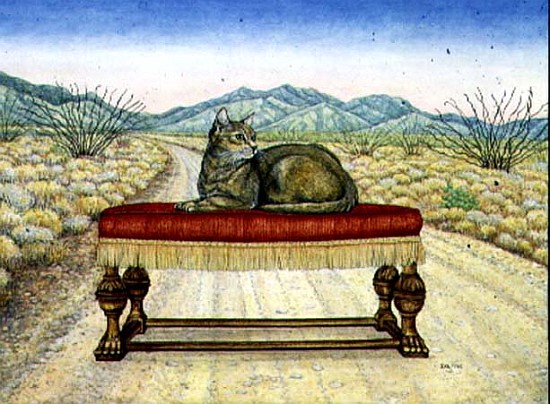 Lounging around at Elkhorn, 1996 (acrylic on panel)  à Ditz 