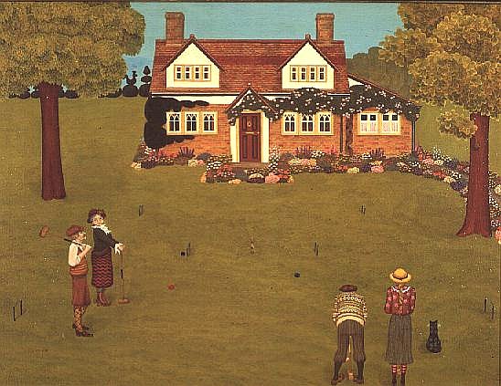 Playing Croquet  à Ditz 