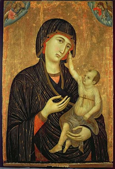 Crevole Madonna, c.1284 (The Virgin and Child with Angels) à Duccio di Buoninsegna