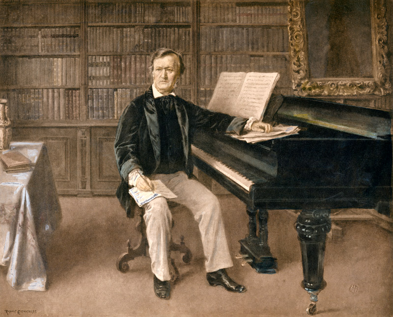 Richard Wagner playing piano, Eichstaedt à Eichstaedt
