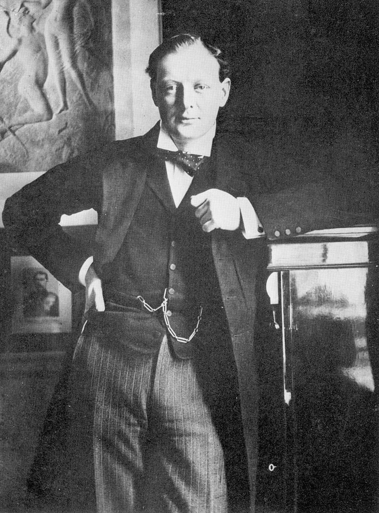 Winston Spencer Churchill in 1904 à Photographe anglais