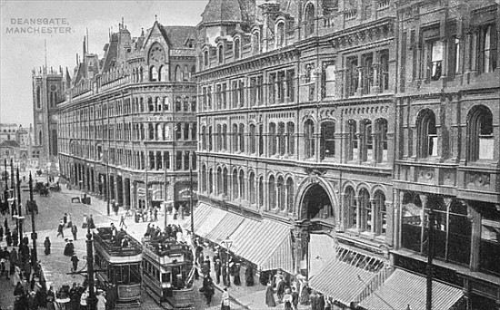 Deansgate, Manchester, c.1910 à Photographe anglais