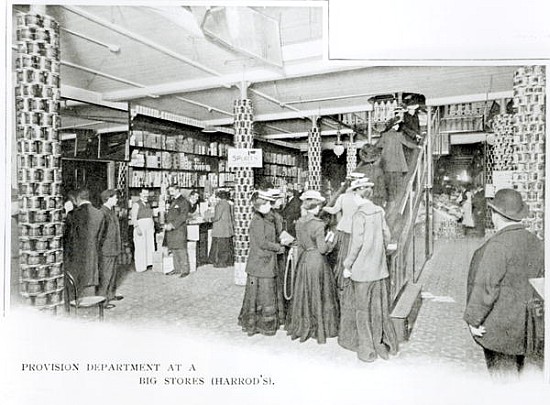 Harrods Provision Department, c.1901 à Photographe anglais