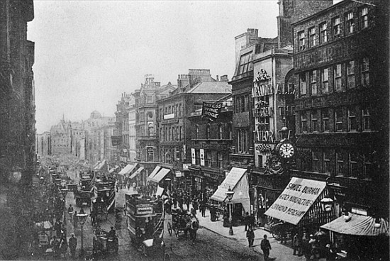Market Street, Manchester, c.1910 à Photographe anglais