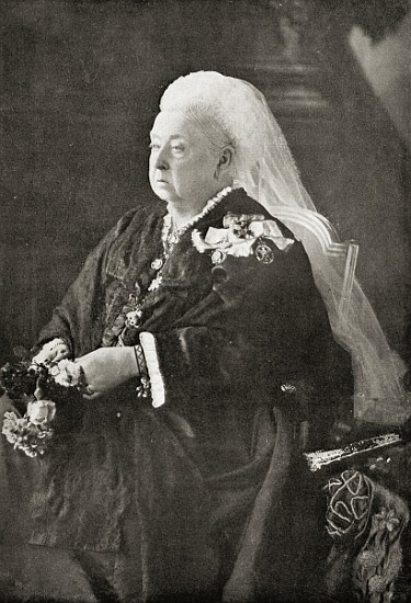 Queen Victoria (1819-1901) c.1899 (black and white photograph) à Photographe anglais