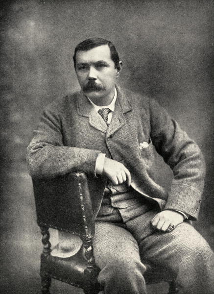 Sir Arthur Conan Doyle (1859-1930) (b/w photo)  à Photographe anglais