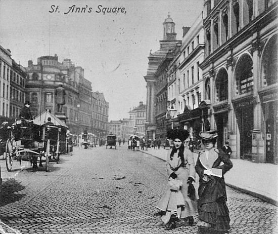 St. Ann''s Square, Manchester, c.1910 à Photographe anglais