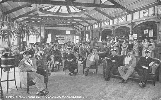 YMCA Hostel, Piccadilly, Manchester, c.1910 à Photographe anglais