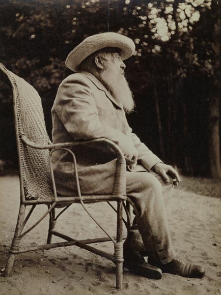 Claude Monet (1840-1926) (b/w photo)  à Photographe français