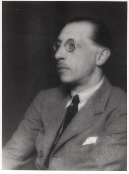 Igor Stravinsky (1882-1971) (b/w photo)  à Photographe français