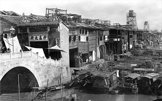 View of Canton, China, c.1900 à Photographe français