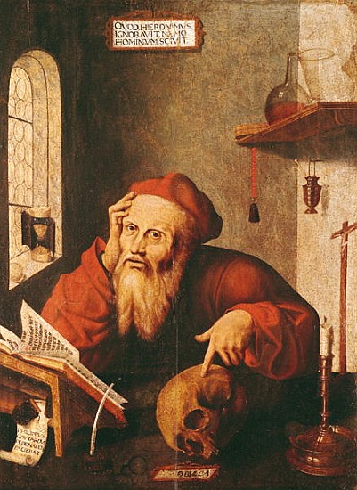 St. Jerome, after a painting Quentin Massys or Metsys (1466-1530) à Gautard de Pezenas