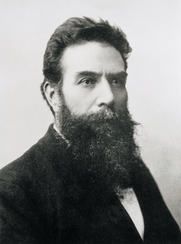 Wilhelm Konrad Roentgen (1845-1923) c.1896 (b/w photo)  à Photographe allemand