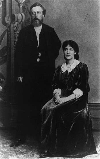 Wilhelm Liebknecht and Eleanor Aveling in America à Photographe allemand