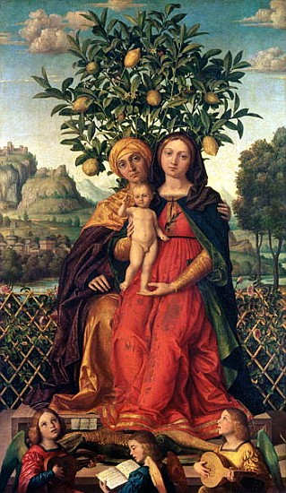 The Virgin and Child with St Anne, 1510-18 à Gerolamo dai Libri