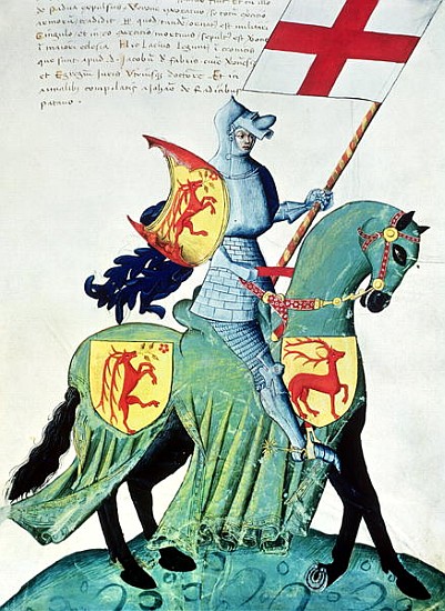 A Knight Carrying the Arms of Verona, from the ''Codex Capodilista'' à École italienne