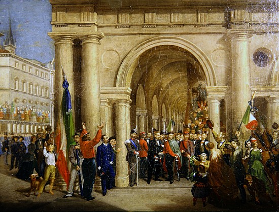Giuseppe Garibaldi in Vicenza, 7th March 1867 à École italienne