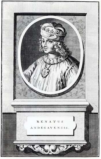 Rene d'' Anjou, King of Naples à École italienne