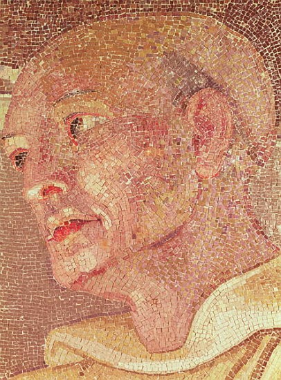 St. Bernard of Clairvaux (c.1090-1153) from the Crypt of St. Peter à École italienne