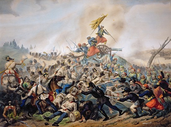 The Battle of Magenta à École italienne