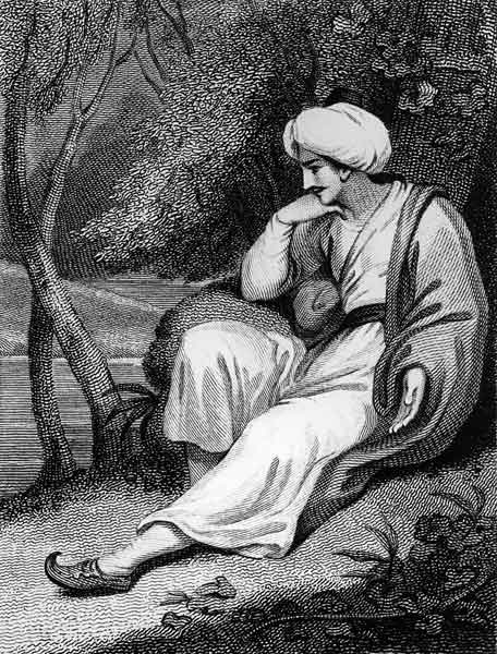 A Persian in Thought; engraved by R.W.Dadley (fl.1816) pub.T.Heptinstall à Kirk