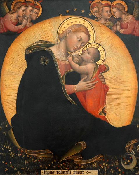 The Madonna of Humility, 1390-1400 (tempera on canvas) à Lippo di Dalmasio