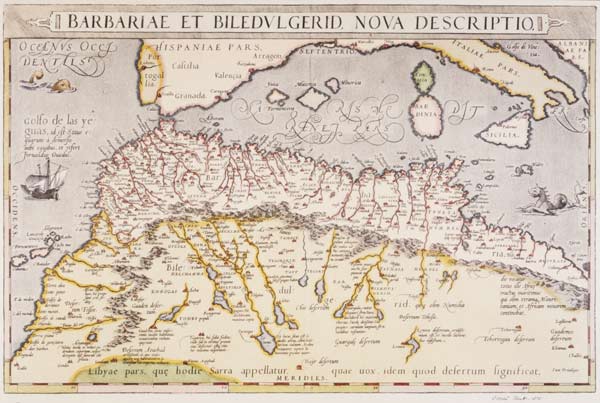 North Africa , Map Ortelius 1579 à Ortelius