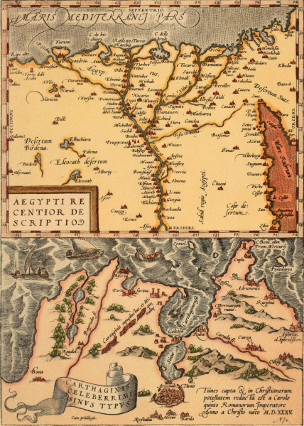 Map of Egypt a.Tunis , Ortelius à Ortelius