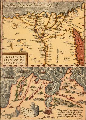 Map of Egypt a.Tunis , Ortelius
