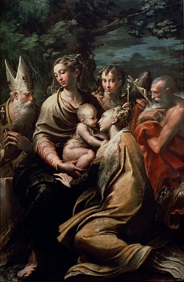 Madonna and Child with Saints, c.1529 à Parmigianino (Francesco Mazzola)