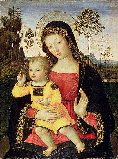 The Virgin and Child, 15th century à Pinturicchio (Bernardino di Biagio)