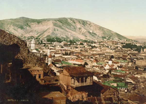 Vintage postcard of Tbilisi, 1890s à Photographe russe