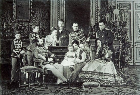 Family Portrait of Emperor Alexander II à Photographe russe