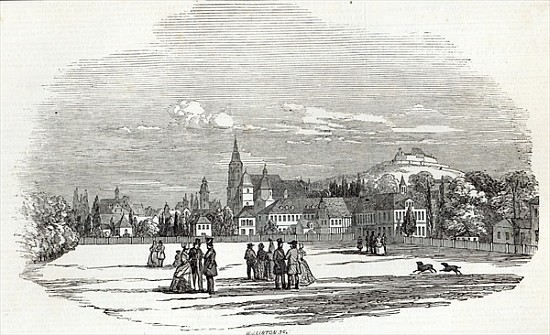 Coburg; engraved by W.J. Linton, from ''The Illustrated London News'', 13th September 1845 à Saxe-Coburg