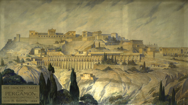 Pergamon , Display à Schautafel