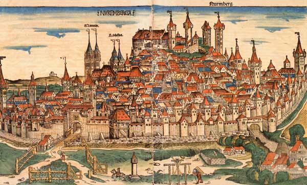 Nuremberg, from: Schedel, World Chronicle à Schedel